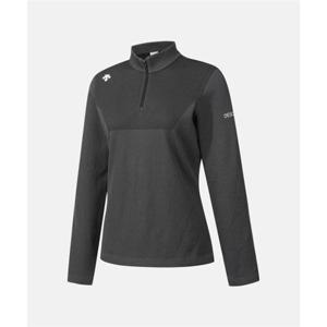 데상트 러닝 소프트 앤 리브드 반집업 긴팔 티셔츠 블랙 SQ323RTL97 SQ323RTL97_BLK0 278627