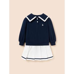 [빈폴키즈] 신학기 스쿨룩 스웨트형 원피스  네이비 (BI6171G05R)