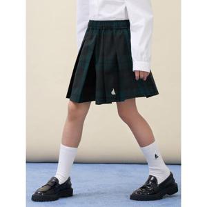 [빈폴키즈] 플리츠 체크 스커트  그린 (BI6127G03M)