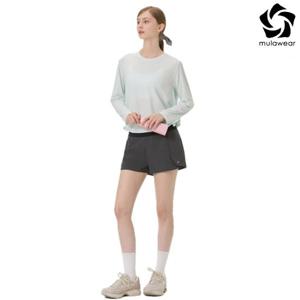 뮬라웨어 여성 올데이 투인원 레깅스 쇼츠 AWNFLG305-DGY-YDP