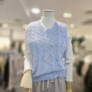 [레코브]LC31F1KV501X_꽈배기 니트 베스트