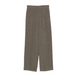 발렌시아가 카키 체크 와이드 리오셀 팬츠 857617TTO38 2866