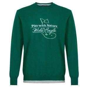 [와이드앵글]남성 CO 배색 인타샤 라운드넥 스웨터 WMP26K91G8