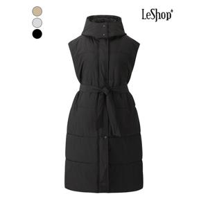 [르샵]후드 심플 롱 패딩 베스트 (BPAVT022A)