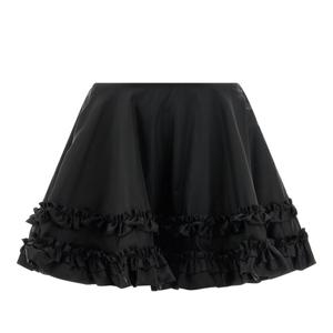 가니 듀체스 나일론 미니 프릴 스커트 A1090079 099