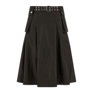 가니 듀체스 나일론 플리츠 미디 스커트 A1090054 ZWX