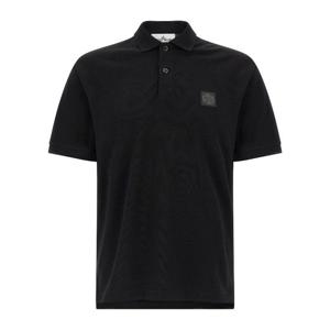 스톤아일랜드 컴파스 로고 자수 코튼 폴로 티셔츠 L1S152200002