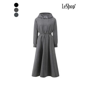 [르샵]기모 후드 플레어 원피스 (BPCOP006A)