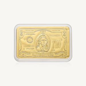 수앤진골드 행운 2달러 미니 골드바 24K 순금 0.2g