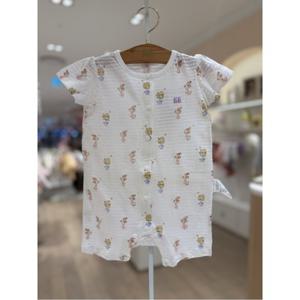 M밍크뮤D 26SS (WH)보타닉플라워반팔우주복 실내복 신생아 (3637004120)