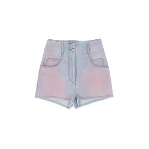[엘러브] 새상품 샤넬 24C 그라데이션 워싱 데님 숏팬츠 36 블루/핑크 6ET0100