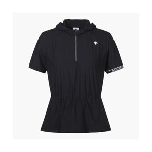 데상트 GOLF 여성 매쉬믹스 반팔 아노락 티셔츠 (DP22WFTS64) DP22WFTS64_BLKG 279938