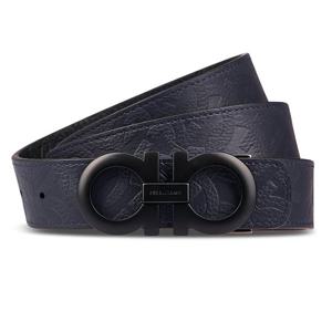 26 SS 페라가모 미드나잇 네로 리버시블 간치니 버클 벨트 6755420780047