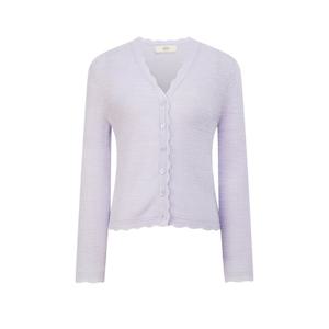 아떼 바네사브루노 25SS 바이올렛 짜임 린넨혼방 가디건 WVSW5B767V1