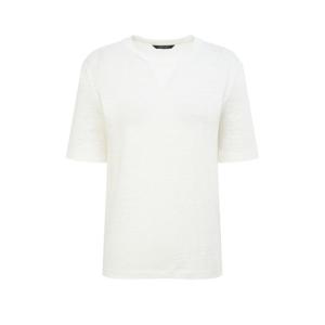 질스튜어트 뉴욕 여성 25SS 화이트 로고자수 린넨 반팔티셔츠 WJTS5B010WT