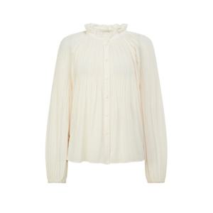 질스튜어트 뉴욕 여성 25SS 베이지 셔링장식 긴팔블라우스 WJBL5B270I2