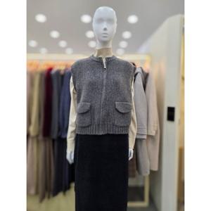 [플라스틱아일랜드]아웃포켓 니트집업 베스트 PR7XD0G4_DJ