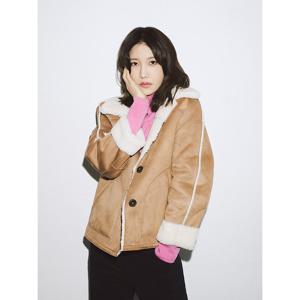 [올리비아로렌][비밀특가] 베이직 숏 무스탕자켓_VVBJF3W9381