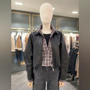 [시슬리]밑단셔링 루즈핏 인조가죽 자켓 SALE70611