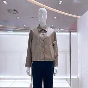 [비지트인뉴욕] 옆 스트링포인트 인조가죽 자켓 VC2LE11