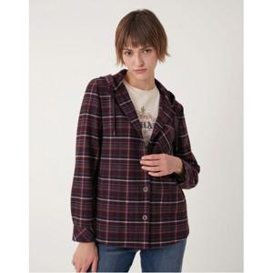 [올리비아로렌][비밀특가] 체크 후드 블라우스_VVBNL3F8281