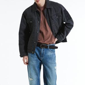 [버커루]남성 나일론 배색 트러커  패딩 점퍼_US(B241JP300P)