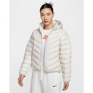 나이키 스포츠웨어 윈드푸퍼 여성 써마 핏 후드 패딩 - 라이트 본세일 HV5106-072 271088