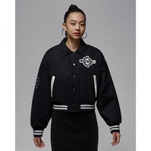 나이키 조던 브루클린 여성 써마 핏 바시티 재킷 - 블랙블랙아이언 그레이 HV0404-010 271097