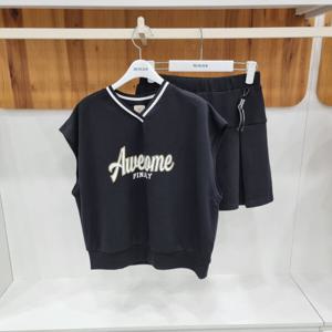 [에꼴리에]틴톡 요꼬 브이넥 조끼 세트 24QT781-1_HDD