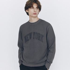 [지오다노] 남자 봄 가을 가먼트다잉 그래픽 맨투맨 651202