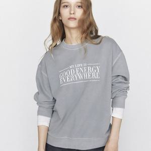 [지오다노] 여자 봄 가을 테리 워싱 맨투맨 651032