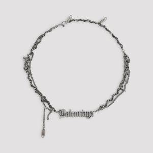 발렌시아가 네크리스 856537 TZ99I 0911 ANTIQUE SILVER