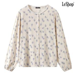 [르샵]레이스 라운드넥 플라워 블라우스 (DQ1BA002A)