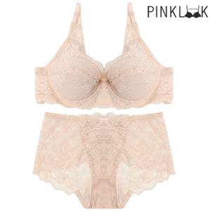 [핑크룩] 홑겹레이스 브라팬티2종세트/스킨