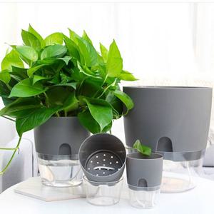 모던플라워 자동 급수 플라스틱 화분 중형