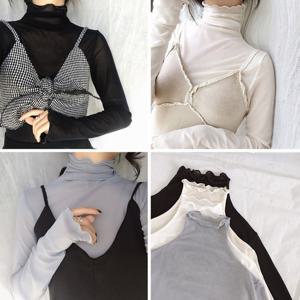 [이너인기] 심쿵 페미닌 시스루 여리여리 블라우스 티셔츠