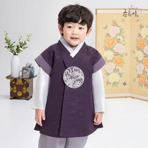 [금동이한복]남보라은사보 아동한복 남아한복