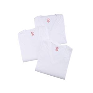 [브룩스브라더스] BB_코튼 브이넥 티셔츠 3팩 (화이트) (BBAUMF0474ADF)