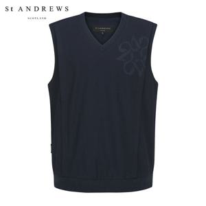 [세인트앤드류스] 남성 V넥 방풍 우븐 베스트