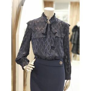 미니멈 세이브존01 미니멈 리본포인트 패턴 블라우스 MWAAWB2240