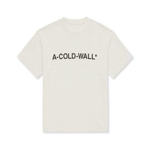 어콜드월 로고 프린팅 반팔 베이지 남성 ACWMTS063 BG