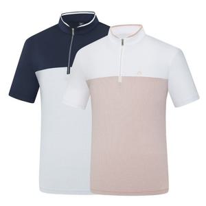 콜핑 남성 배색 등산 냉감 집업 반팔 티셔츠 빌카(남) KRT4806M