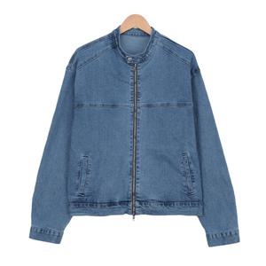 [스콰즈]스콰즈 남성 청자켓 학생 노카라 데님아우터 SBJT002