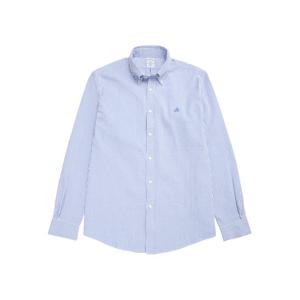 [브룩스브라더스] 레귤러핏 코튼 시어서커 폴로버튼다운 셔츠 (블루) (BBTPMF0688MES)