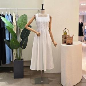 [포커스]  FM4E9OP5874_심플 스퀘어넥 민소매 원피스