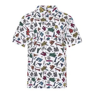 [까스텔바작] 남성 PARIS 패턴 메쉬 셔츠_BGDMTS214WH