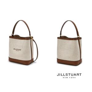 [질스튜어트][뉴페이퍼] 아이보리 캔버스 버킷백 M JABA4F649