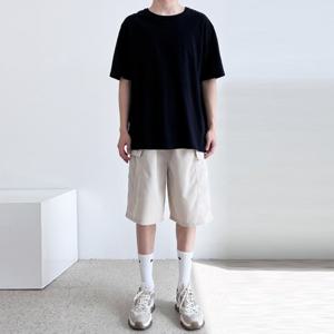 [리빌모아]남자 밴딩스판 후디 카고 반바지 팬츠 DJ-PTH-SGSSNP5