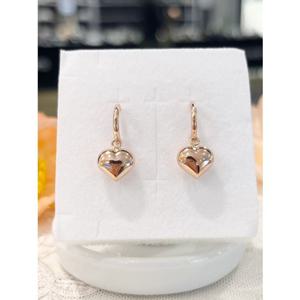 미니골드 14K 하트 통통 원터치 귀걸이 ETRM4403