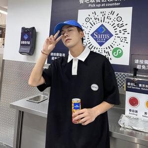 [리빌모아]남자 배색 카라 클래식 패치 PK 반팔티 SD-TSH-SSH500